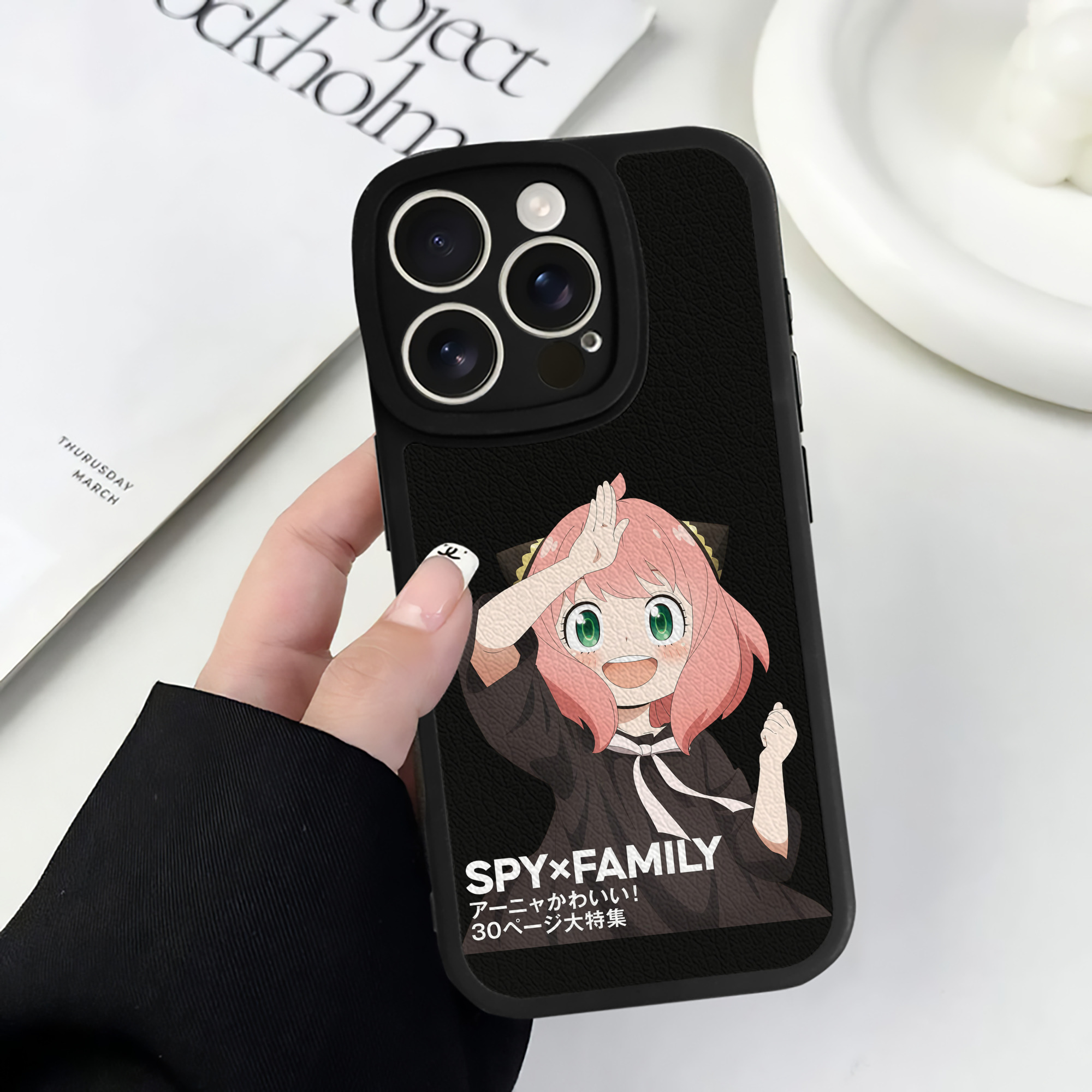 （画像用） SPY×FAMILY间谍家家酒 【iPhone 16シリーズ対応】シリコンスマホケース（レザー調） 材質：シリコン